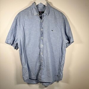 Vineyard Vines Classic Fit Tucker Shirt Light Blue Button Down Men’s Large